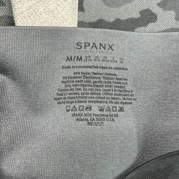 Spanx Leggings Camo Shape Smooth Sculpt Seamless - Picture 5 of 10